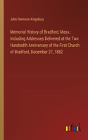 Memorial History of Bradford, Mass.
