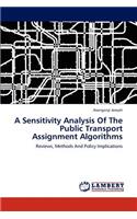A Sensitivity Analysis Of The Public Transport Assignment Algorithms