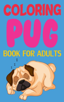 Coloring Pug Book For Adults: Pug Coloring Book