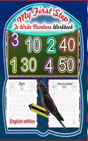 My First Step To Write Numbers Workbook-English Edition