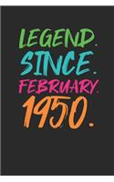 Legend Since February 1950