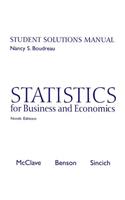 Statistics for Business and Economics Student Solutions Manual