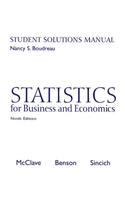 Statistics for Business and Economics Student Solutions Manual