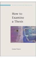 How to Examine a Thesis