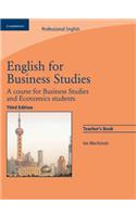 English for Business Studies Teacher's Book