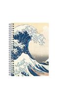 Hokusai Great Wave Wire-O Journal 6 X 8.5"