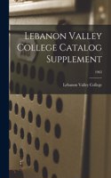 Lebanon Valley College Catalog Supplement; 1963