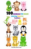 100 Animals To Color - Coloring Book For Toddlers