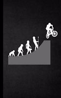 Evolution Biker: Biking Gift For Cyclists (6"x9") Lined Notebook To Write In