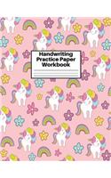 Handwriting Practice Paper Workbook