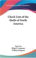 Check Lists of the Shells of North America