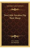 Two Little Navahos Dip Their Sheep