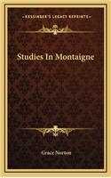 Studies in Montaigne