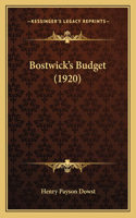 Bostwick's Budget (1920)