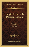 Compte Rendu De La Deuxieme Session