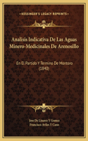 Analisis Indicativa De Las Aguas Minero-Medicinales De Arenosillo