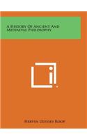 A History of Ancient and Mediaeval Philosophy