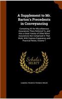 Supplement to Mr. Barton's Precedents in Conveyancing