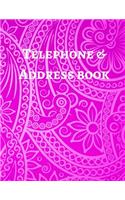 Telephone & Address Book: (2 Large Print)