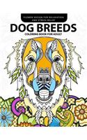 Dog Breeds Coloring book for Adults