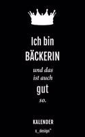 Kalender für Bäcker / Bäckerin