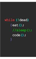While !Dead Eat Sleep Code
