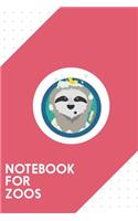 Notebook for Zoos: Dotted Journal with Bathing Sloth with bubbles Design - Cool Gift for a friend or family who loves happiness presents! - 6x9" - 180 White dotted pag