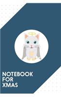 Notebook for Xmas: Dotted Journal with Cat Christmas Angel Design - Cool Gift for a friend or family who loves snowman presents! - 6x9" - 180 White dotted pages - You 