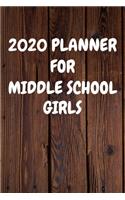 2020 Planner for Middle School Girls