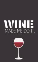 Wine made me do it.