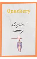 Quackery: sleepin' away: History Books, history of mathematics, history of money, history middle east (110 Pages, Blank, 6 x 9)