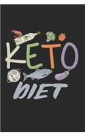 Keto Sketchbook: Graph Paper Dairy Journal 6x9 inches with 120 Blank Pages For Ketogenic Sportsman