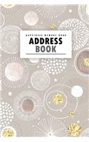 Address Book: Flawless Gold a Happiness Address Book **With A-Z Tabs** Address, Phone, Email, Emergency Contact, Birthday