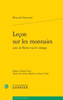 Lecon Sur Les Monnaies