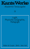 Logik. Physische Geographie. Pädagogik