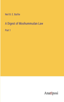 Digest of Moohummudan Law