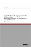 Vergleichsarbeiten - Bedingungen empirischer Schulentwicklung