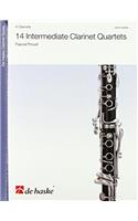 14 INTERMEDIATE CLARINET QUARTETS