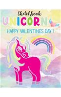 Unicorn Sketchbook: Unicorn Sketchbook for Girls age 5- 8, valentines day gifts for kids