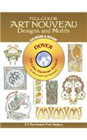 Full-Color Art Nouveau Designs and Motifs CD-ROM and Book