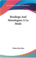 Readings And Monologues A La Mode