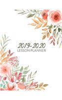 2019-2020 Lesson Plan Book: 7 Subjects 40 weeks Includes Monthly Calendars(4 Teacher Lesson Planners)