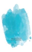 Sky Blue Watercolor Notebook - Sketch Book for Drawing Painting Writing - Sky Blue Watercolor Journal - Sky Blue Watercolor Diary