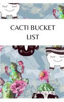 Cacti Bucket List: Novelty Bucket List Themed Notebook