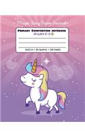 Primary Composition Notebook Grades K-2 Magic Story Paper Journal
