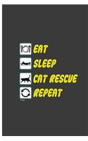 Eat Sleep Cat Rescue Repeat