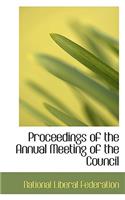 Proceedings of the Annual Meeting of the Council