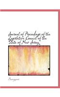 Journal of Proceedings of the Legislative Council of the State of New Jersey