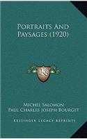 Portraits And Paysages (1920)