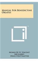 Manual For Benedictine Oblates: (English)